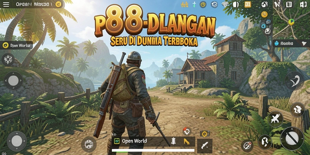 Antarmuka menawan dari game Open World 88BIG