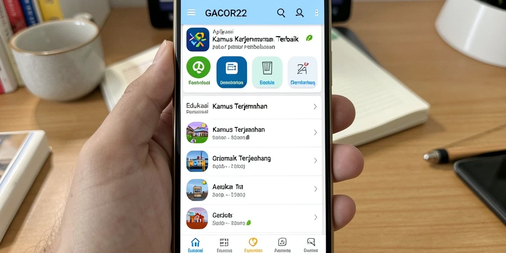 Screenshot utama GACOR22 dengan antarmuka pengguna yang intuitif.