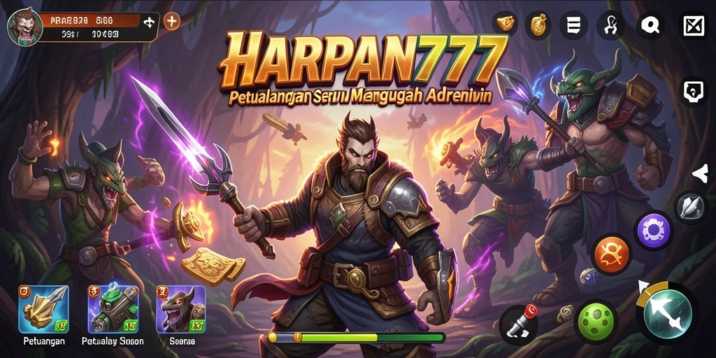 Screenshot menarik dari gameplay <strong>HARAPAN777</strong> dengan berbagai petualangan.