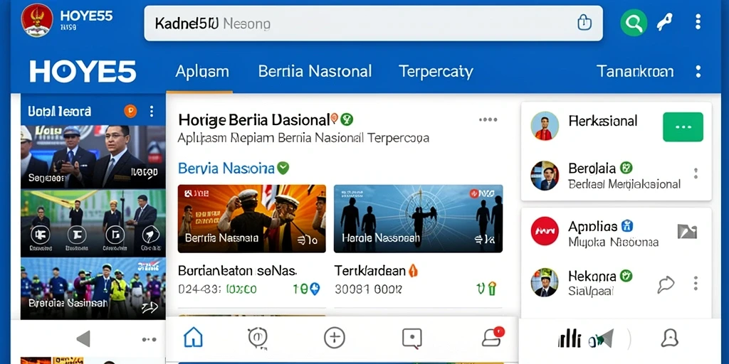 Tampilan antarmuka HOYE55 yang modern dan informatif.